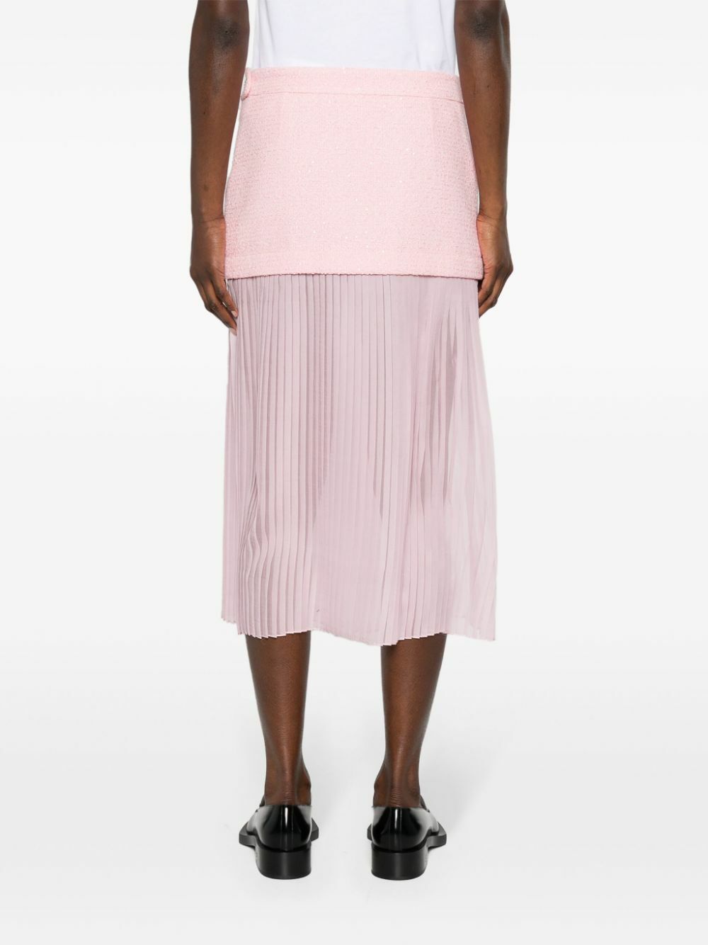 【関税&送料込】Gucci Lilac Crepe Skirt GUCCI Embossed crinkled patent-leather skirt | NET-A-PORTER