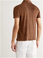 GIULIVA HERITAGE - Enzo Slim-Fit Modal-Blend French Terry Polo Shirt - Brown - IT 50