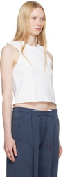alexanderwang.t White Logo Muscle Tank Top