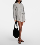Marant Etoile Thaliany striped cotton shorts