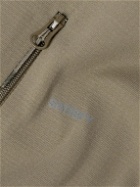 Satisfy - Logo-Print GhostFleece™ Polartec®Power Grid™ Half‑Zip Sweatshirt - Gray