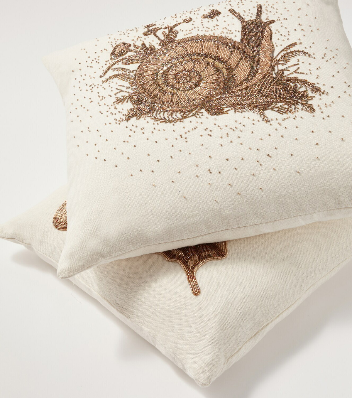 Jonathan Adler Muse beaded linen cushion