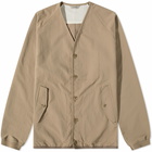 Nanamica Men's ALPHADRY Cardigan in Taupe