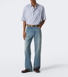Saint Laurent Faded wide-leg jeans