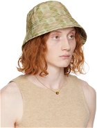 Dries Van Noten Green Gilly Bucket Hat
