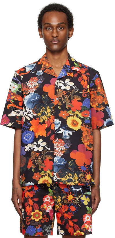 Photo: Moschino Multicolor Allover Flowers Shirt