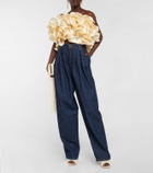 Magda Butrym - Silk ruffle corset top