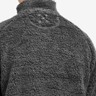 Pop Trading Company Men's Arch Logo Half Zip Fleece in Charcoal