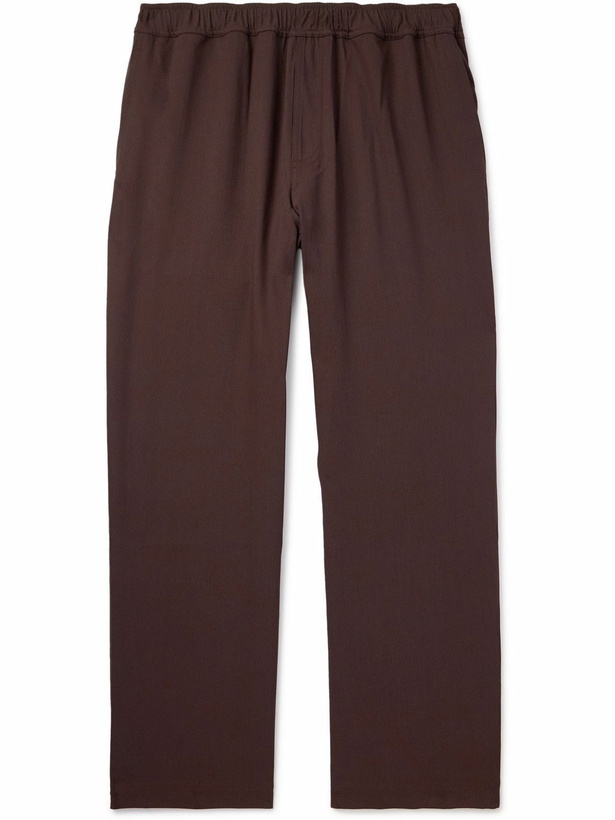 Photo: SSAM - Junes Straight-Leg Wool-Blend Twill Trousers - Brown