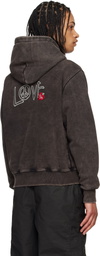 Andersson Bell Black 'Love' Dyed Hoodie