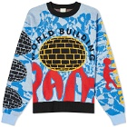 P.A.M. Men's World Building Graphic Jacquard Sweater in Multi