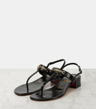 Christian Louboutin MJ Thong croc-effect leather sandals