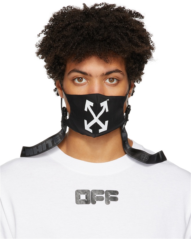 Photo: Off-White Black Logo Face Mask Belt