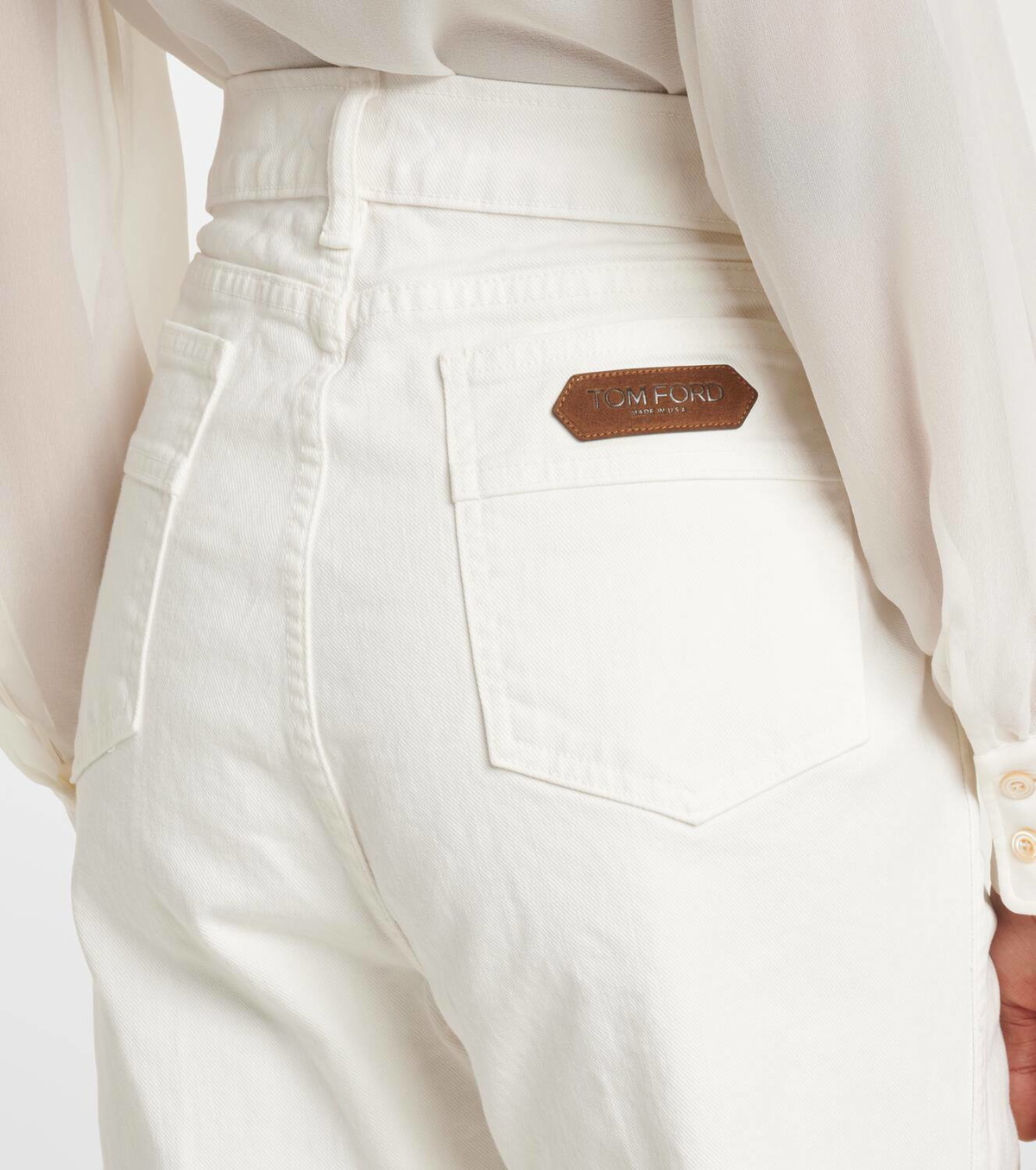 Tom Ford Mid-rise wide-leg jeans