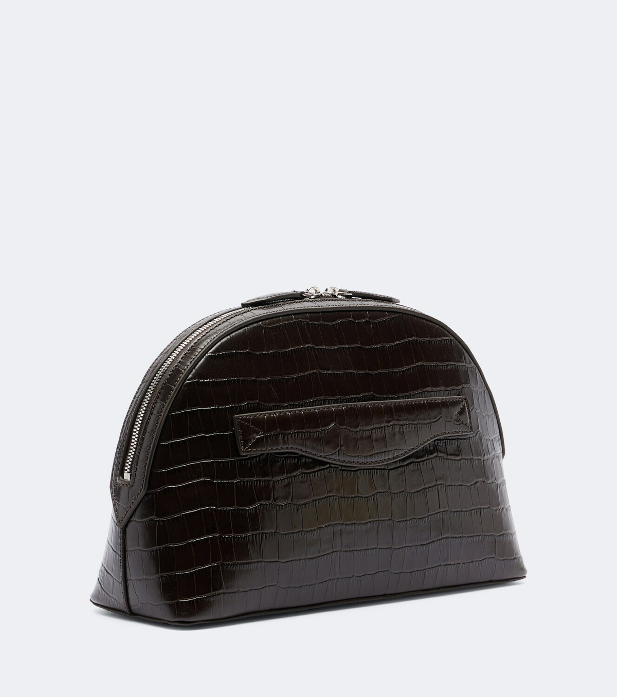 A.Emery Halloran croc-effect leather clutch