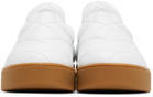 Bottega Veneta White 'The Quilt' Sneakers