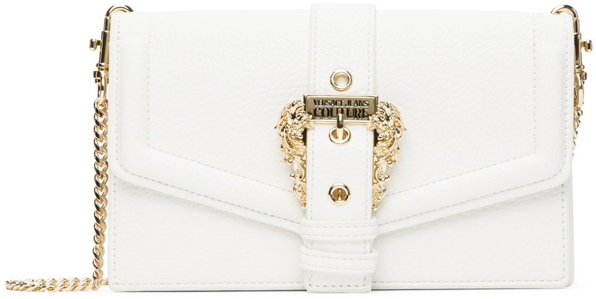 Versace white sale clutch