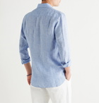 Orlebar Brown - Giles Mélange Linen Shirt - Blue