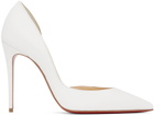 Christian Louboutin White Iriza Cut-Out 100 Heels