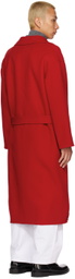 Max Mara Red Nina Coat