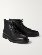 Manolo Blahnik - Calaurio Full-Grain Leather Lace-Up Boots - Black