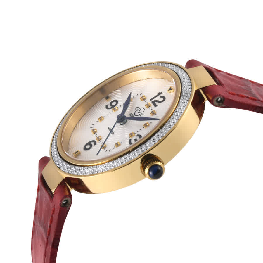 GV2 by Gevril Piemonte Quartz White Dial Ladies Watch 14201-2