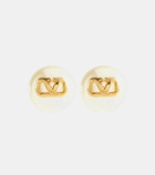 Valentino VLogo faux pearl stud earrings