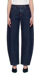 ALAÏA Blue Low Round Jeans