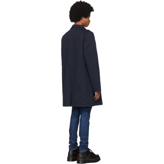49Winters Navy One Layer Mac Coat