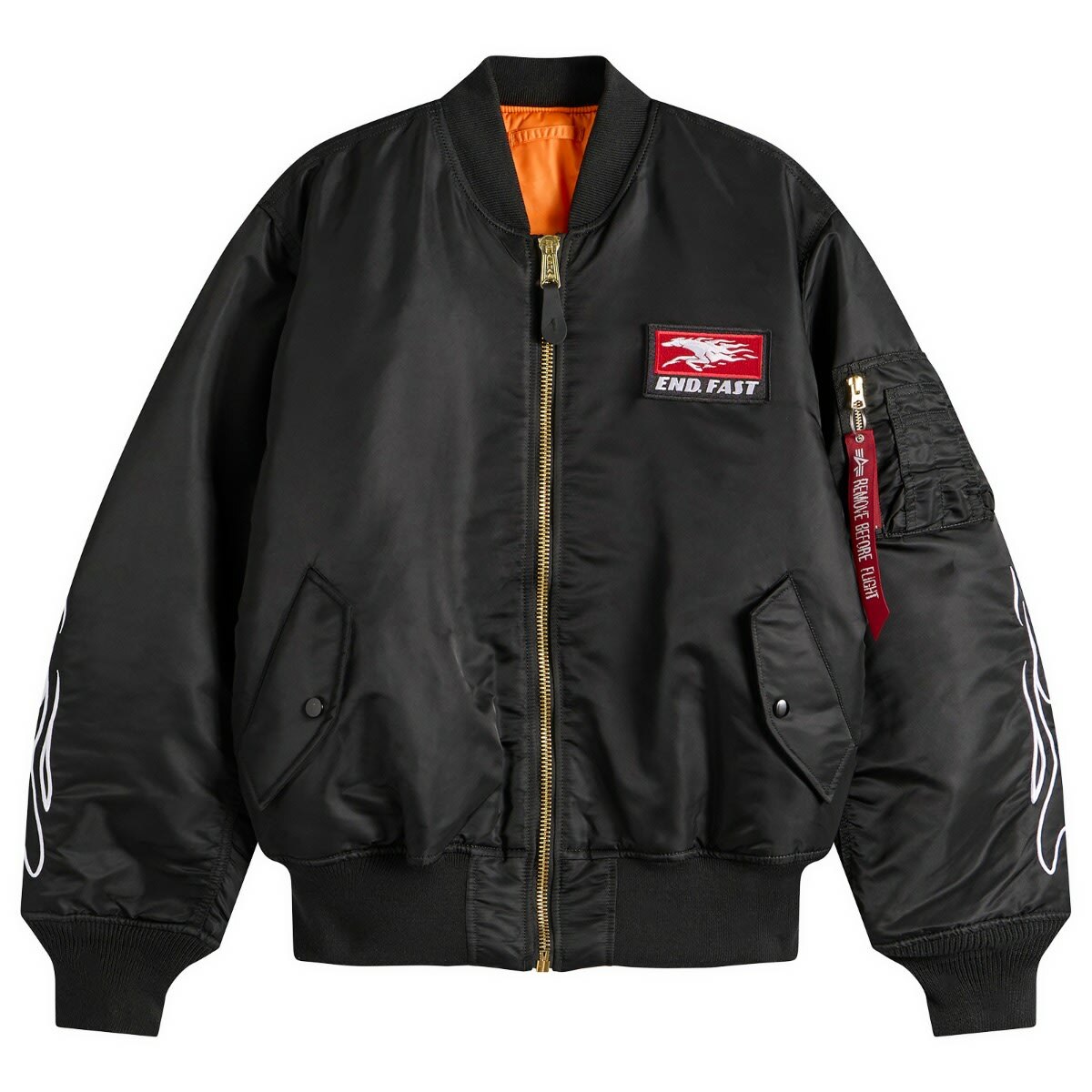 END. x Alpha Industries MA-1 Bomber Jacket in Black