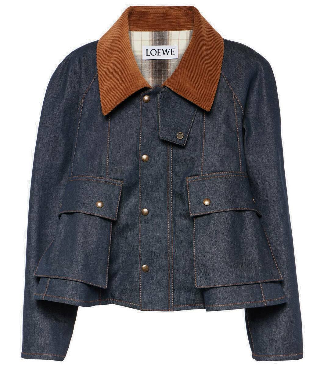 Loewe Blue Oversized Denim Jacket Loewe Loewe Blue Oversized Denim Jacket Loewe