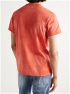 LOEWE - Paula's Ibiza Logo-Detailed Tie-Dyed Cotton-Jersey T-Shirt - Orange