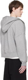Entire Studios Gray Eternal Zip Hoodie