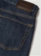 Canali - Slim-Fit Straight-Leg Stretch-Denim Jeans - Blue