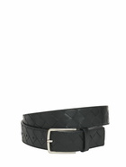 BOTTEGA VENETA - 3.5cm New Intreccio Buckle Leather Belt