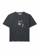 Remi Relief - Chef Cat Printed Cotton-Jersey T-Shirt - Black