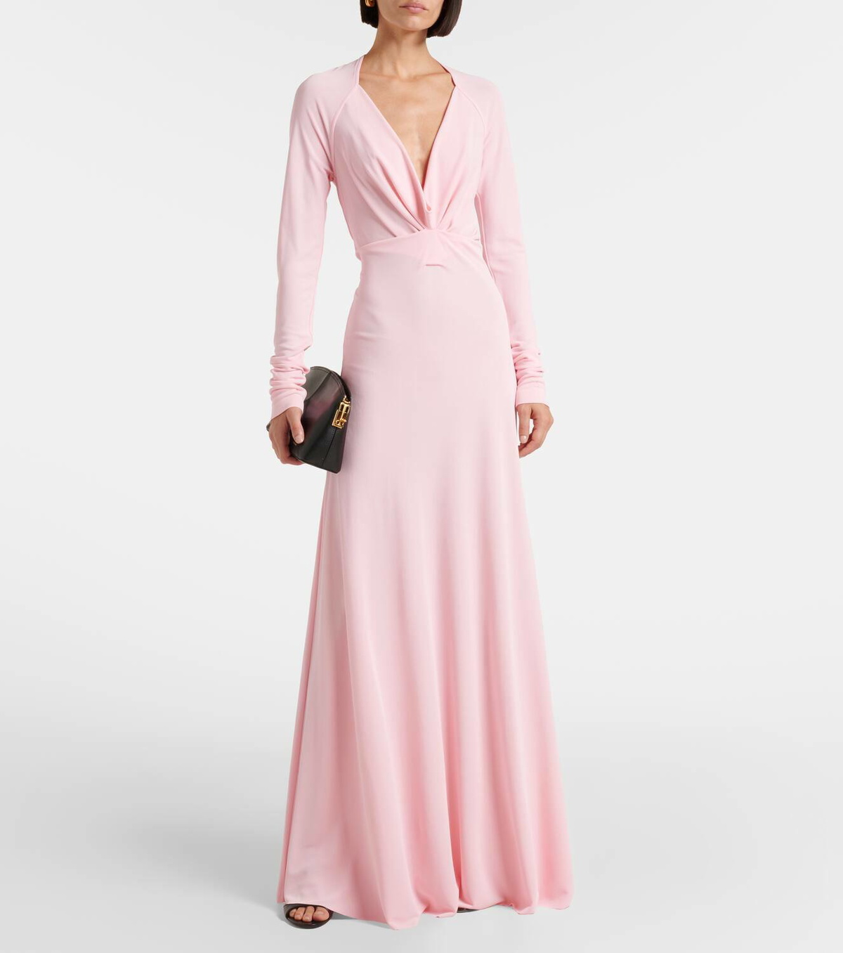 green emerald velvet dress Off-Shoulder Gown In Ivory  Victoria Beckham UK
