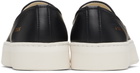 Common Projects Black Leather Slip-on Sneakers