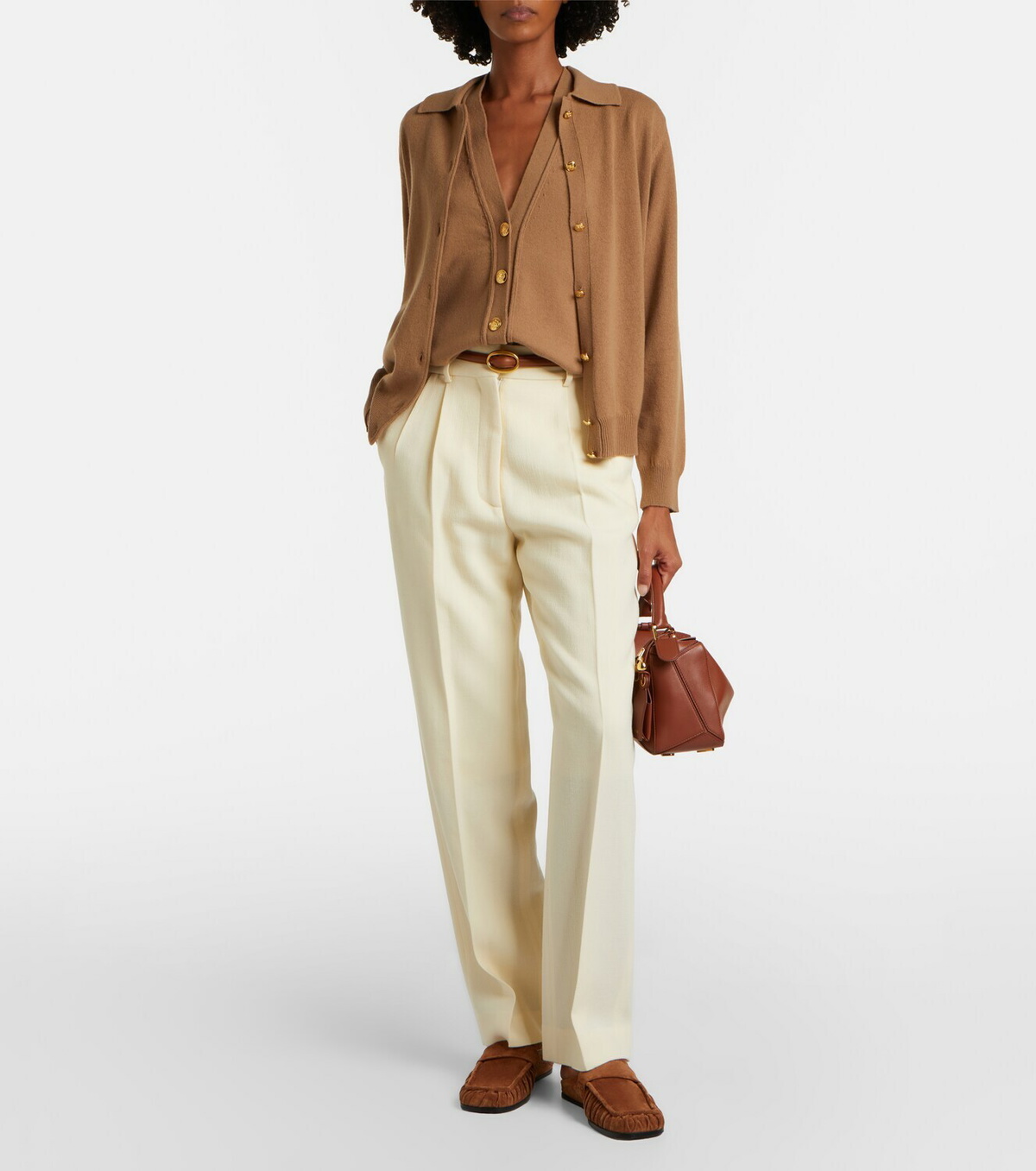 Blazé Milano Fox wool straight pants