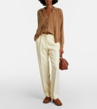 Blazé Milano Fox wool straight pants