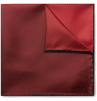 Lanvin - Colour-Block Silk-Twill Pocket Square - Red