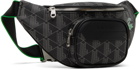 Lacoste Black 'The Blend Monogram Print' Belt Bag