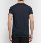 FALKE Ergonomic Sport System - Wool and Silk-Blend Jersey T-Shirt - Blue