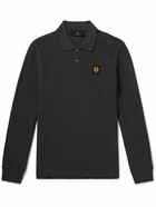 Belstaff - Slim-Fit Logo-Appliquéd Cotton-Piqué Polo Shirt - Gray