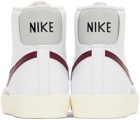Nike White & Red Blazer Mid '77 Vintage Sneakers