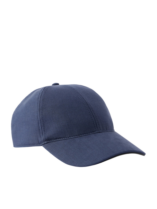 Photo: SEASE - 2.0 Logo-Print Wool-Blend Baseball Cap - Blue