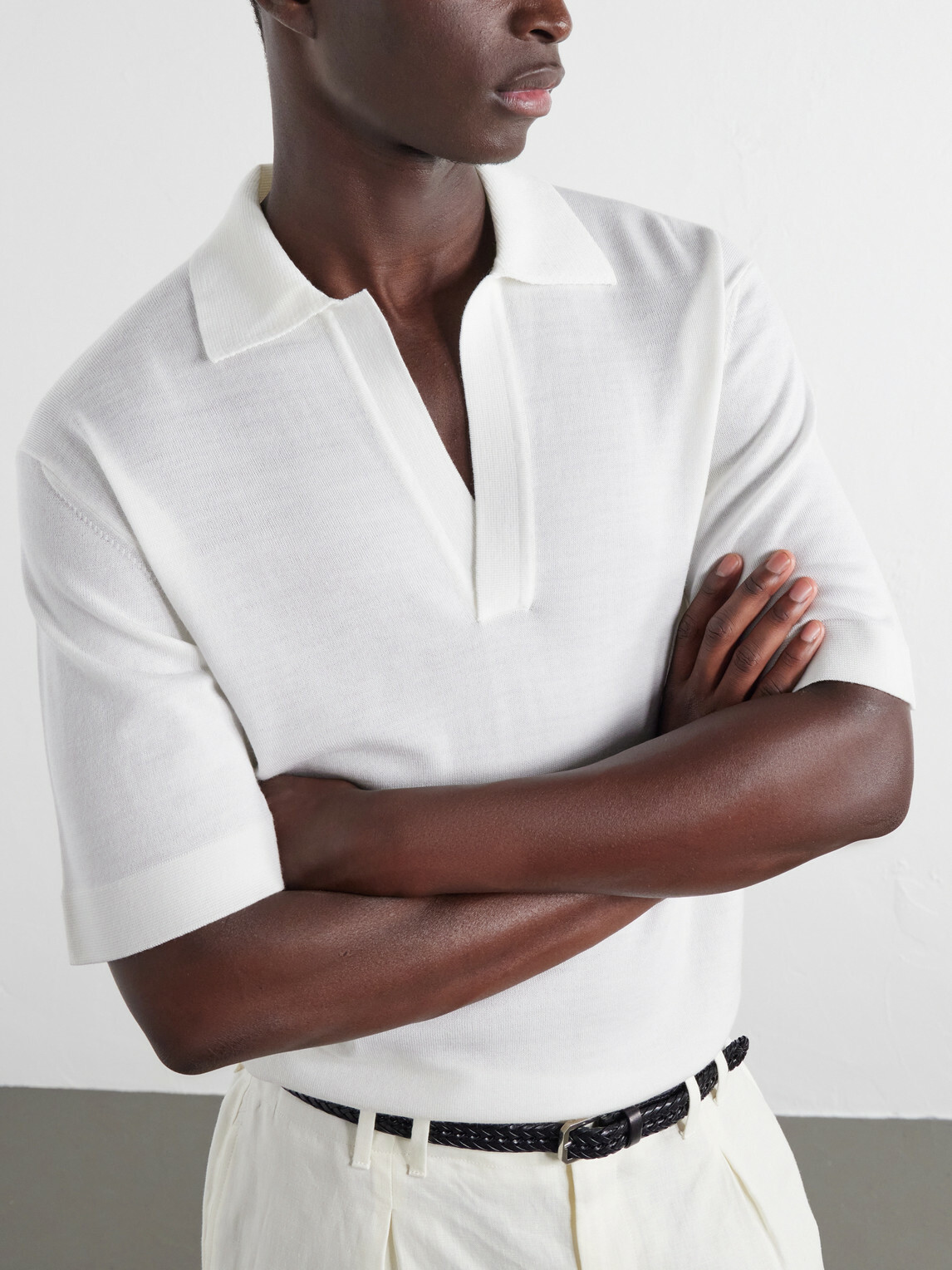 Orlebar Brown - Raffertie Merino Wool Polo Shirt - Neutrals