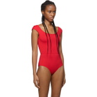Ernest Leoty Red Agathe Bodysuit