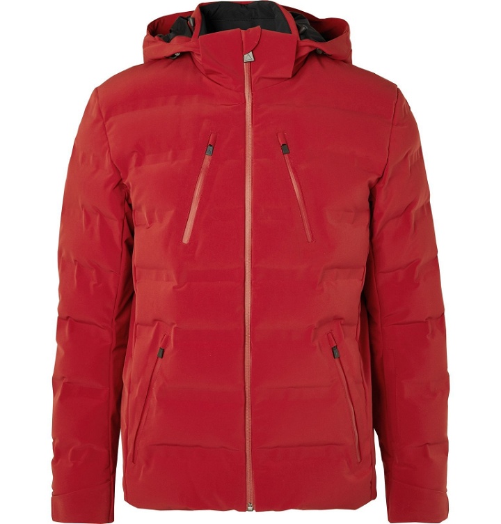 Photo: Aztech Mountain - Nuke Suit Waterproof Hooded Down Ski Jacket - Red