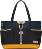 master-piece Navy & Black Link 2WAY Tote